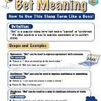 bet meaning
